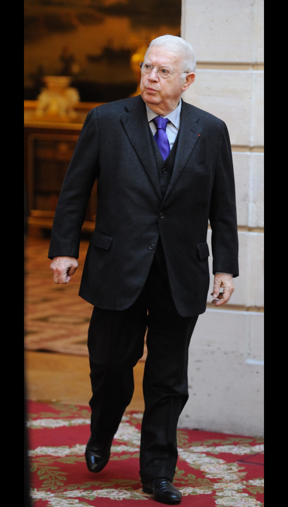 Photo Michel Charasse à l'Elysée à Paris le 13 janiver 2012 Purepeople
