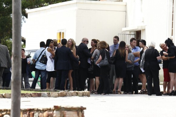 Obsèques de Reeva Steenkamp à Port elizbath le 19 février 2013.