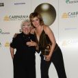 Lina Wertmuller et Valeria Golino lors de la soirée de remise des prix "Globi d'Oro" à Rome le 3 juillet 2013