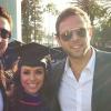 Eva Longoria et Ernesto Arguello (à droite) lors de la cérémonie de remise de diplôme de son Master's Degree à la California State University à Northridge en Californie, le 22 mai 2013.