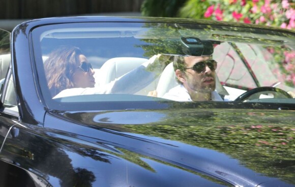 L'actrice Eva Longoria et Ernesto Arguello à West Hollywood. Le 21 avril 2013