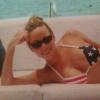 La diva Mariah Carey a posté une photo d'elle en bikini aux couleurs du drapeau américain, sur Twitter, le 4 juillet 2013.