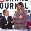 Daphné Bürki annonce sa grossesse sur le plateau du Grand Journal de Canal + le lundi 7 janvier 2013