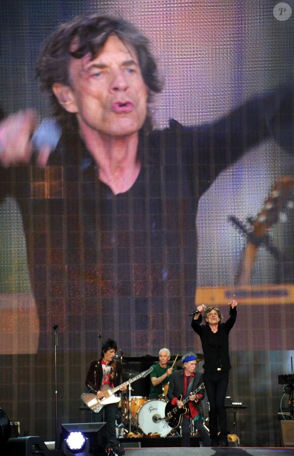 Les Rolling Stones en concert à Londres, le samedi 6 juillet.