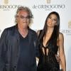 Flavio Briatore et sa femme Elisabetta Gregoraci  lors de la soirée De Grisogono organisée par Fawaz Gruosi au Beach Club de Monaco le 7 juillet 2013 à l'occasion des 20 ans de sa célèbre maison