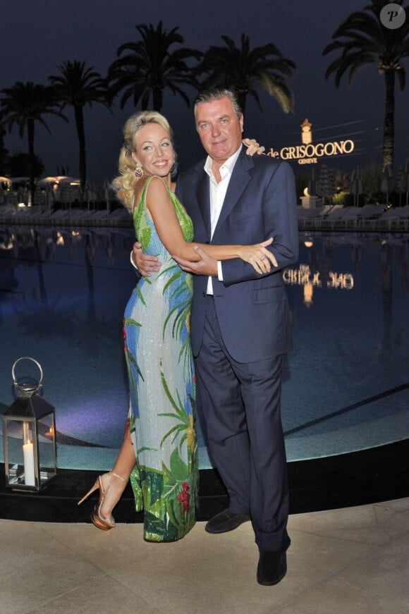 Charles de Bourbon-Siciles et sa femme Camilla lors de la soirée De Grisogono organisée par Fawaz Gruosi au Beach Club de Monaco le 7 juillet 2013 à l'occasion des 20 ans de sa célèbre maison