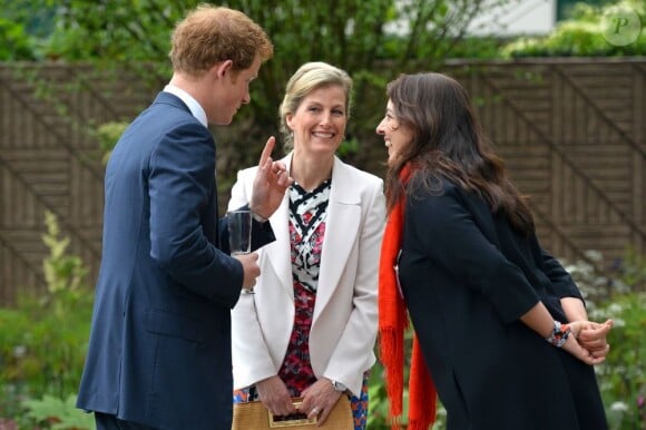 Sophie de Wessex avec le prince Harry au Chelsea Flower Show le 21 mai 2013