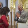 Le prince Charles découvrait le 10 juillet 2013 les réalisations des jeunes diplômés de la Prince's School of Traditional Arts