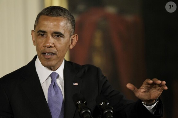 Le président Barack Obama lors de la remise des médailles nationales des arts à Washington le 10 juillet 2013