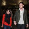 Lea Michele et Cory Monteith de la série Glee à l'aéroport de New York le 06 mars 2013.