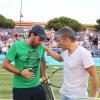 Cyril Hanouna et Nagui se retrouvaient comme en 2012 à Saint-Tropez le 12 juillet 2013 lors du 3e Classic Tennis Tour.