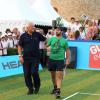 Christian Bîmes et Cyril Hanouna à Saint-Tropez le 12 juillet 2013 lors du 3e Classic Tennis Tour.