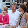 Stéphane Courbit en famille à Saint-Tropez le 12 juillet 2013 lors du 3e Classic Tennis Tour.