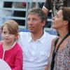 Stéphane Courbit en famille à Saint-Tropez le 12 juillet 2013 lors du 3e Classic Tennis Tour.