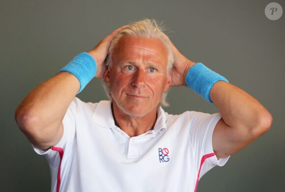 Björn Borg à Saint-Tropez le 12 juillet 2013 lors du 3e Classic Tennis Tour.