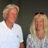 Björn Borg et son épouse à Saint-Tropez le 12 juillet 2013 lors du 3e Classic Tennis Tour.