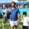 Henri Leconte a fait le show à Saint-Tropez le 12 juillet 2013 lors du 3e Classic Tennis Tour.