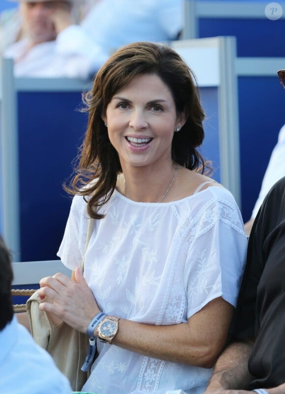 Caroline Barclay à Saint-Tropez le 12 juillet 2013 lors du 3e Classic Tennis Tour.
