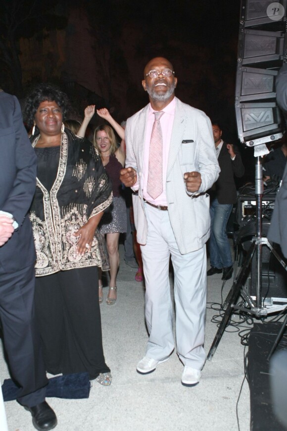 Latanya Richardson et son mari Samuel L. Jackson lors du 11e Festival de cinéma et de musique d'Ischia le 14 juillet 2013