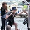 Emmanuelle Seigner et Morgane Polanski lors du 11e Festival de cinéma et de musique d'Ischia le 13 juillet 2013