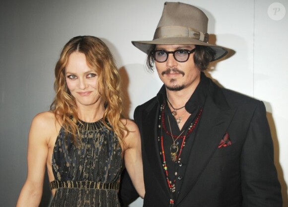 Vanessa Paradis et Johnny Depp à Cannes en mai 2010.