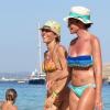 EXCLU - Andrea Pirlo en vacances à Ibiza avec sa belle Deborah et leurs enfants Niccolo et Angela, le 14 juillet 2013