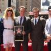 Bryan Cranston et les acteurs de Breaking Bad sur le Walk Of Fame à Hollywood, le 16 juillet 2013.