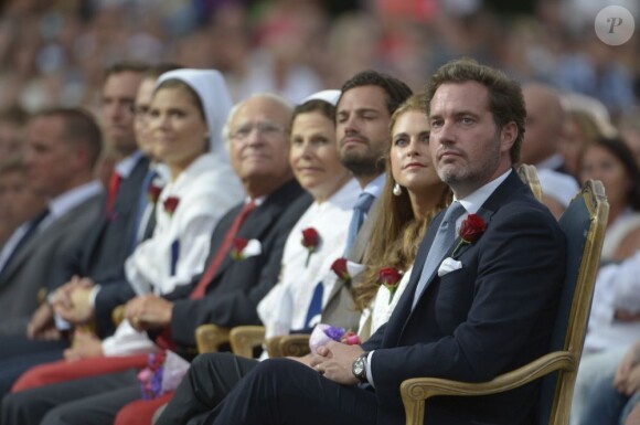 La princesse Victoria de Suède fêtait le 14 juillet 2013 son 36e anniversaire. Comme toujours, une grande soirée de gala était organisée au stade de Borgholm, non loin du palais Solliden, à laquelle ont assisté le roi Carl XVI Gustaf, la reine Silvia, le prince Daniel ainsi que la princesse Madeleine et son mari Chris O'Neill.