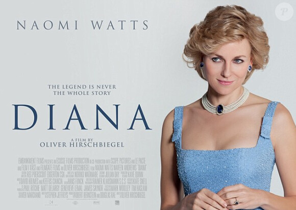 Affiche du film biographique Diana avec Naomi Watts