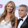 George Clooney et Stacy Keibler lors des Critics' Choice Movie Awards à Los Angeles le 12 janvier 2012
