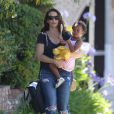 Exclusif - Kristin Davis et sa fille Gemma à Santa Monica, le 19 juillet 2013.