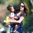 Exclusif - Kristin Davis et sa fille Gemma à Santa Monica, le 19 juillet 2013.
