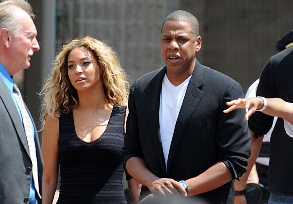 Beyoncé et Jay-Z, deux parents concernés, manifestent à New York en la mémoire de Trayvon MArtin, le 20 juillet 2013.