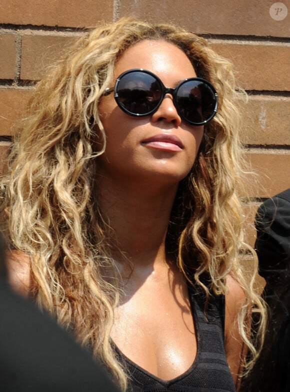 Beyoncé manifeste à New York en la mémoire de Trayvon MArtin, le 20 juillet 2013.