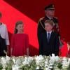 Le prince Emmanuel, la princesse héritière Elisabeth, le prince Gabriel et la princesse Eleonore - la famille royale de Belgique assite à la parade militaire à Bruxelles, le 21 juillet 2013.
