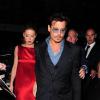 Johnny Depp et Amber Heard au C Restaurant à Londres le 21 juillet 2013.