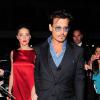 Johnny Depp et Amber Heard au C Restaurant à Londres le 21 juillet 2013.