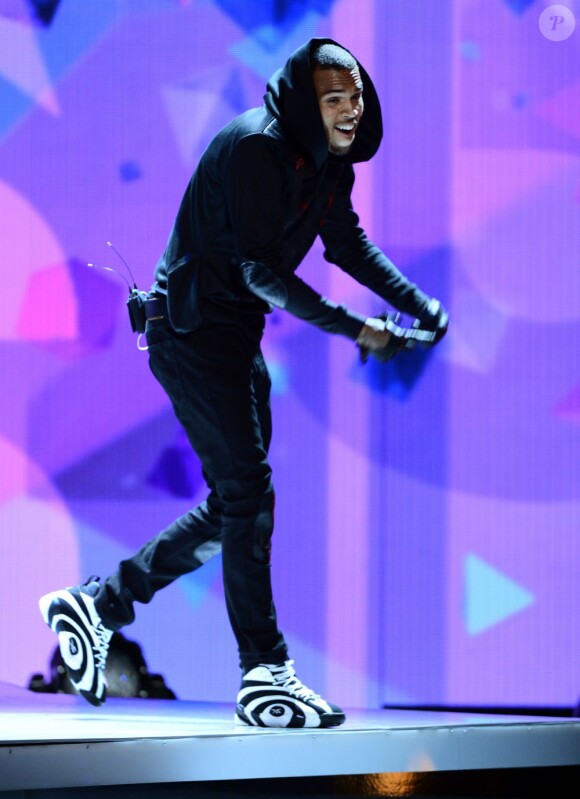 Chris Brown lors des BET Awards à Los Angeles, le 30 juin 2013.