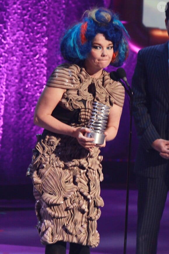 Björk aux Webby Awards à New York, le 21 mai 2012.