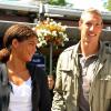 Alain Bernard et sa compagne Coralie Balmy au Village Roland-Garros le 7 juin 2009