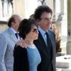 Jack Lang et sa femme Monique aux obsèques de Valérie Lang au cimetière de Montparnasse à Paris le 25 juillet 2013