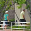 Lynn et Rick Bynes, les parents d'Amanda Bynes, se rendent à son chevet, à la clinique Hillmont Psychiatric Center, à Los Angeles, le 24 juillet 2013.