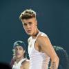 Justin Bieber en concert au Lanxess Arena à Cologne en Allemagne le 6 avril 2013