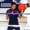 Adriana Lima se donne à fond pour son cours de boxe à Miami le 27 juillet 2013