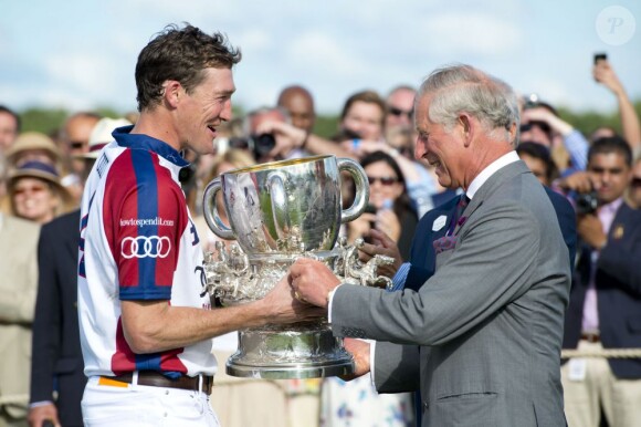 Le prince Charles à la Westchester Cup de polo le 28 juillet 2013 au Great Park de Windsor.