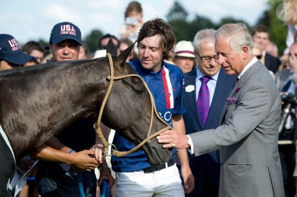 Le prince Charles à la Westchester Cup de polo le 28 juillet 2013 au Great Park de Windsor.