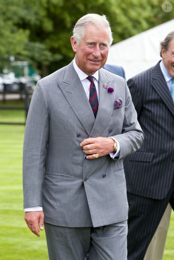 Le prince Charles à la Westchester Cup de polo le 28 juillet 2013 au Great Park de Windsor.