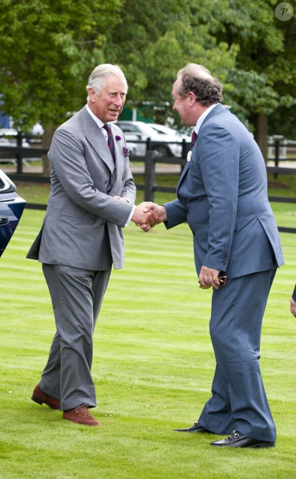 Le prince Charles à la Westchester Cup de polo le 28 juillet 2013 au Great Park de Windsor.