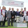 Le prince Charles à la Westchester Cup de polo, duel anglo-américain remporté par les Anglais, le 28 juillet 2013 au Great Park de Windsor.