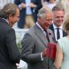 Le prince Charles à la Westchester Cup de polo, duel anglo-américain remporté par les Anglais, le 28 juillet 2013 au Great Park de Windsor.